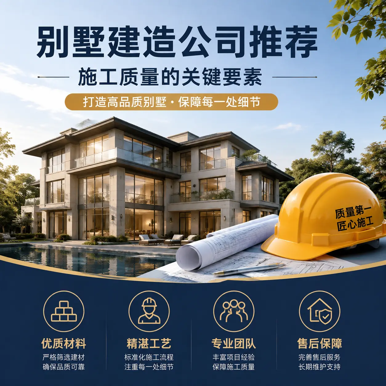 别墅建造公司推荐： 清镇 施工质量的关键要素