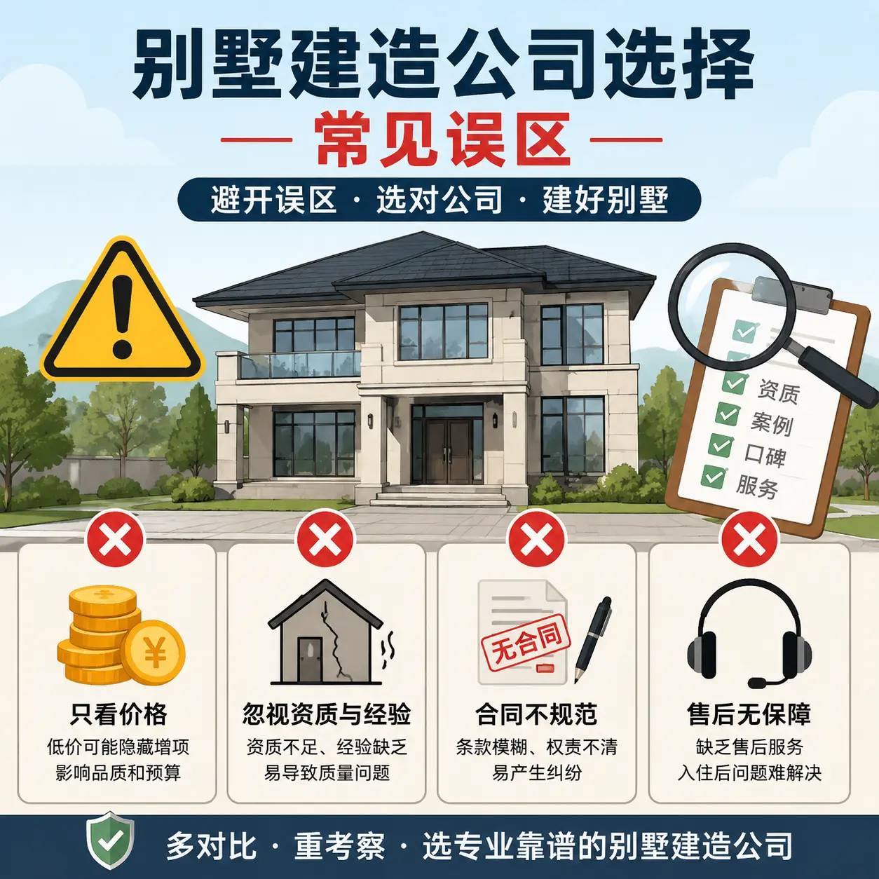清镇 别墅建造公司推荐：了解市场行情与服务内容