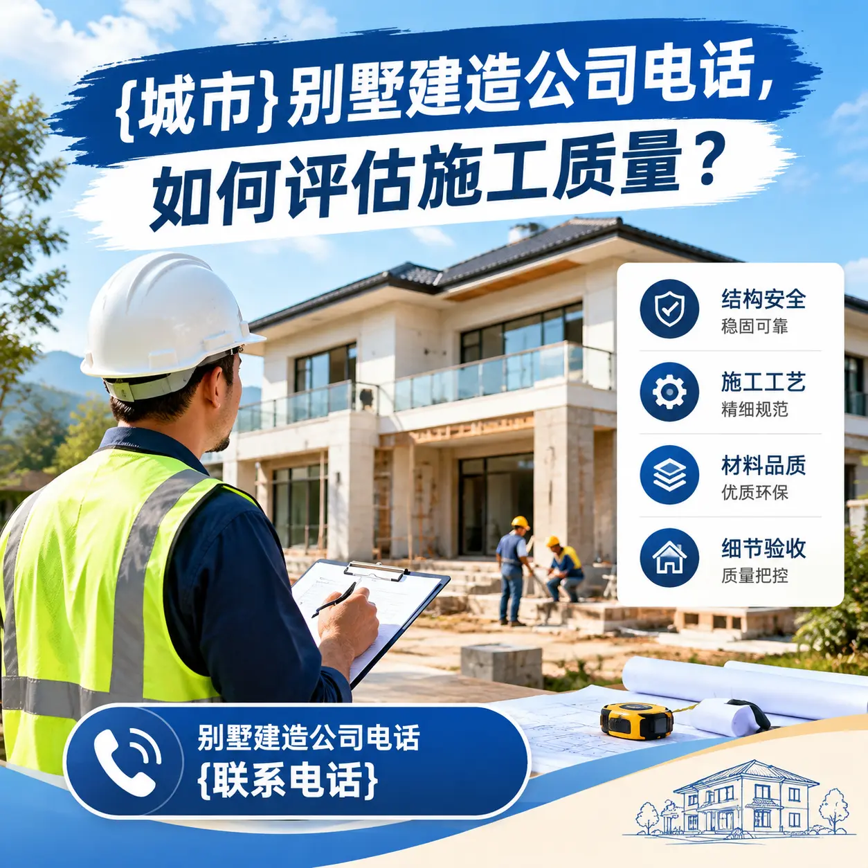 清镇别墅建造公司电话，如何评估施工质量？