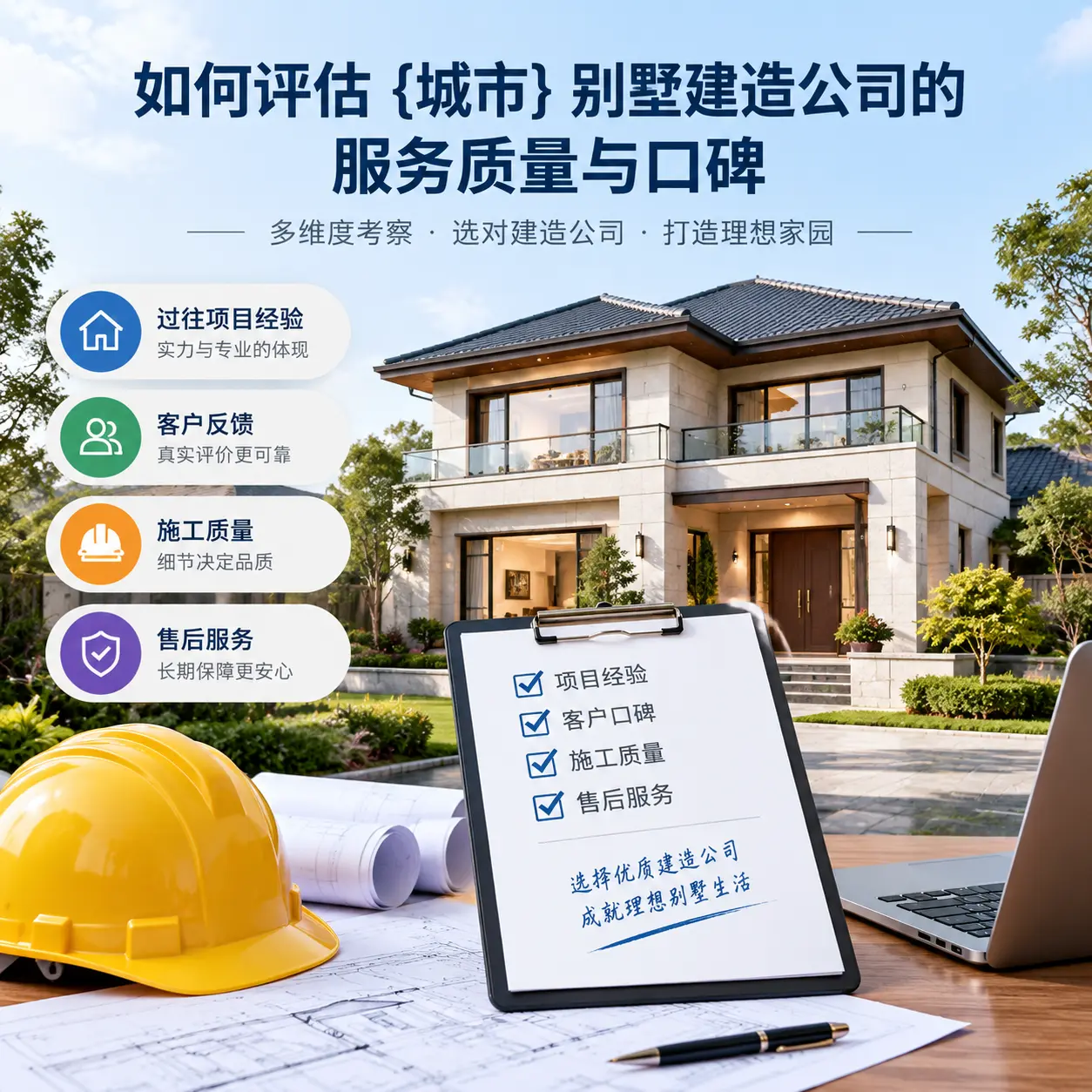 如何评估 清镇 别墅建造公司的服务质量与口碑