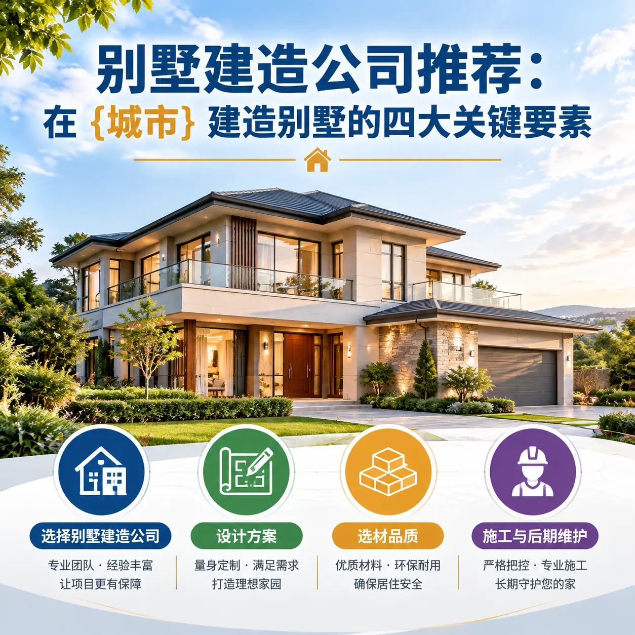 别墅建造公司推荐：在 清镇 建造别墅的四大关键要素