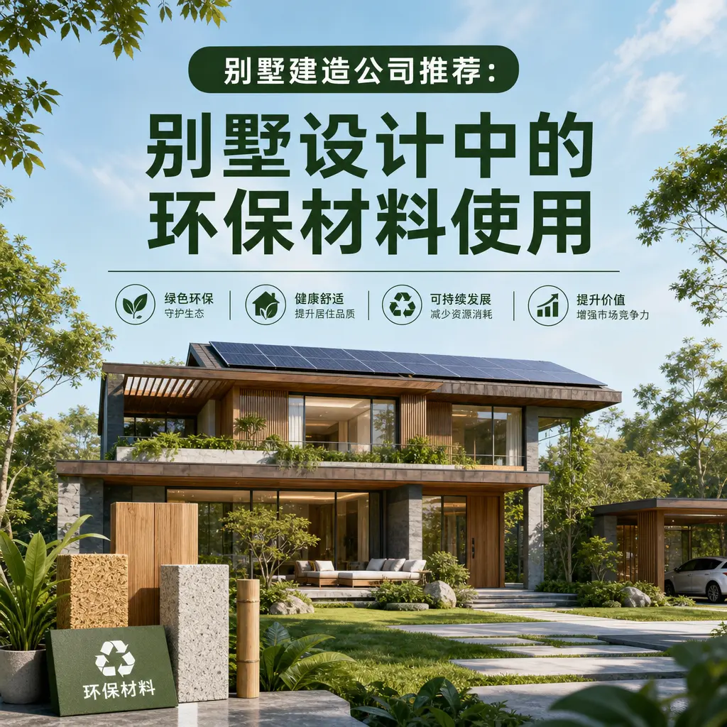 别墅建造公司推荐： 清镇 别墅设计中的环保材料使用