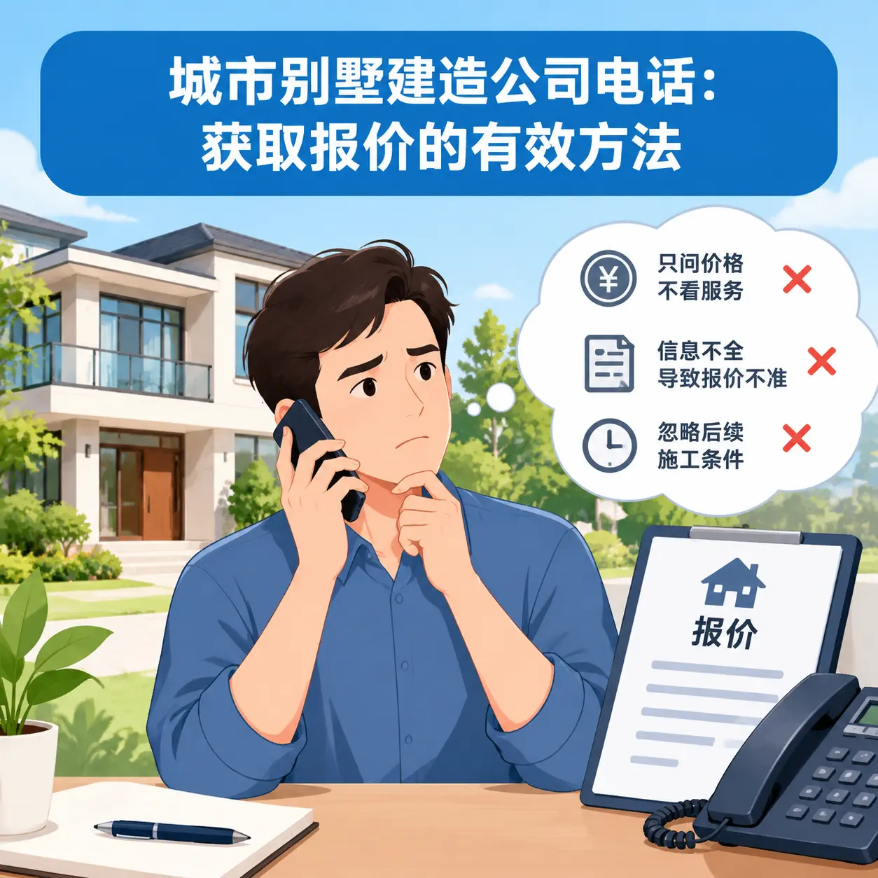 清镇别墅建造公司电话：获取报价的有效方法